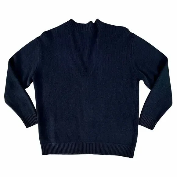 Playboy by Pacsun Black Button Up Cardigan Sweater SZ Large Academia Streetwear - Picture 4 of 12